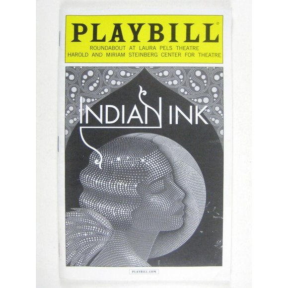 Indian Ink Playbill November 2014 Tom Stoppard Rosemary Harris Neil Huff NYC - Picture 1 of 6